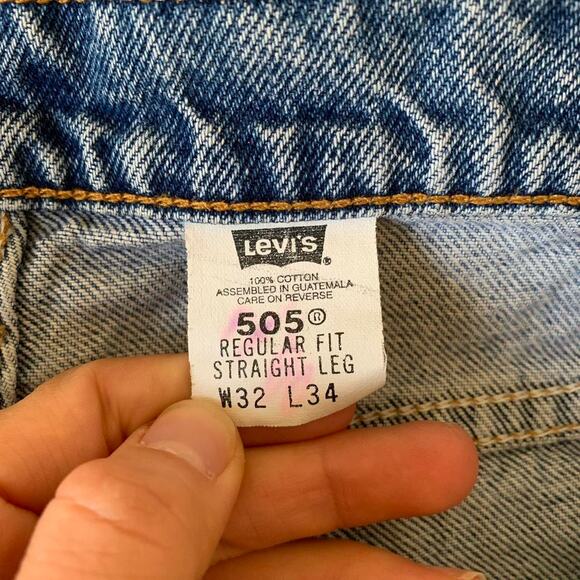 Vintage 90s Levi’s Orange Tab 505 denim jeans - Picture 5 of 8